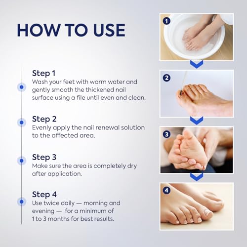 Toenail Fungus Treatment Extra Strength: 25% Undecylenic Acid & Tea Tree Oil - Repairs Yellow Thick Brittle Toe and Fingernails - 2 Bottles with 14 Patches 0.03 Fl Oz (Pack of 16)
