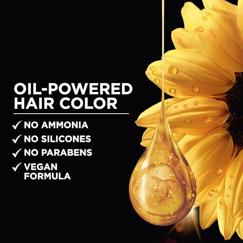 Garnier Olia Hair Color, Ammonia-Free Permanent Hair Dye, Oil-Powered Formula for 100% Gray Coverage and 3x Shinier Hair, Vegan & Cruelty Free, 3.0 Darkest Brown, 2 Count 1 Count (Pack of 2)
