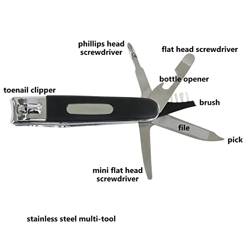 Iconikal 8-in-1 Toenail Clipper Multi Tool Screwdriver File 1.0