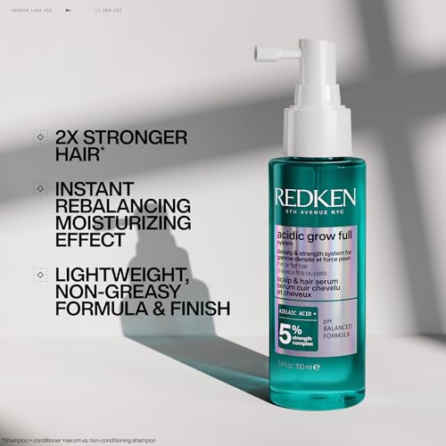 Redken Acidic Grow Full Scalp & Hair Serum – For Thicker-Looking Hair 1.5 Count (Pack of 1)
