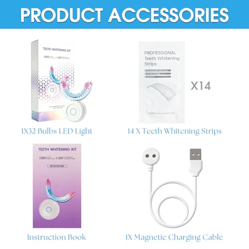 Teeth Whitening Light with Teeth Whitening Strips Kit