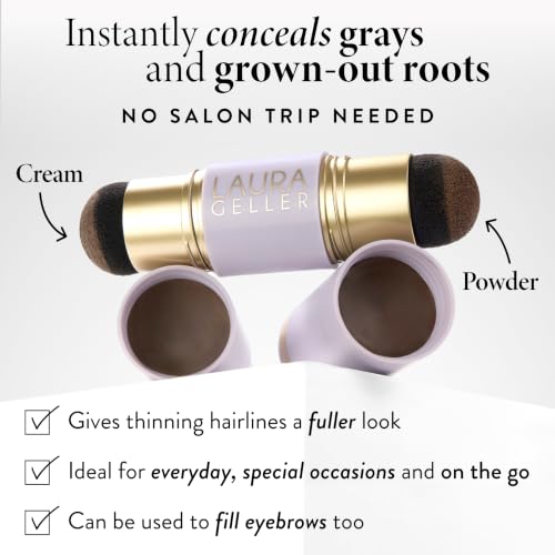 LAURA GELLER Root Touch-Up Hair & Brows, Root Cover, Taupe/Light Brown 02 Taupe/Light Brown
