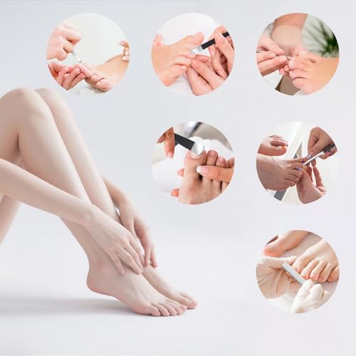 7 Pcs Professional Pedicure Tools for Feet, Stainless Steel Ingrown Toenail Removal Blade Kit with File, Toe Nail Knife Set for Men Women,Corn and Rasp Callus Remover Foot Scraper for Dead Skin