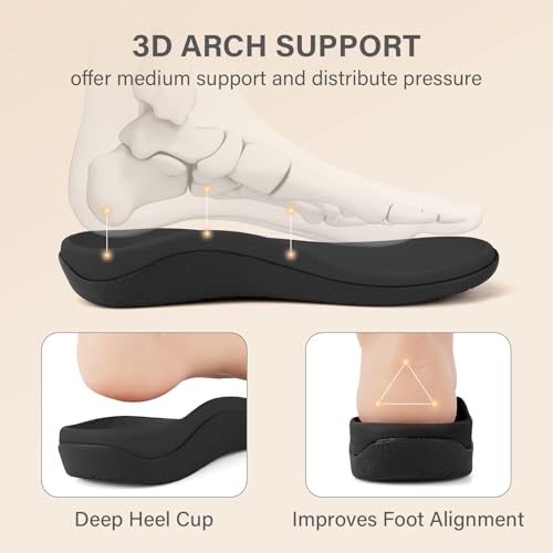 V.Step Men's Arch Support Orthopedic Slippers for Plantar Fasciitis 9 Women/8 Men Blue