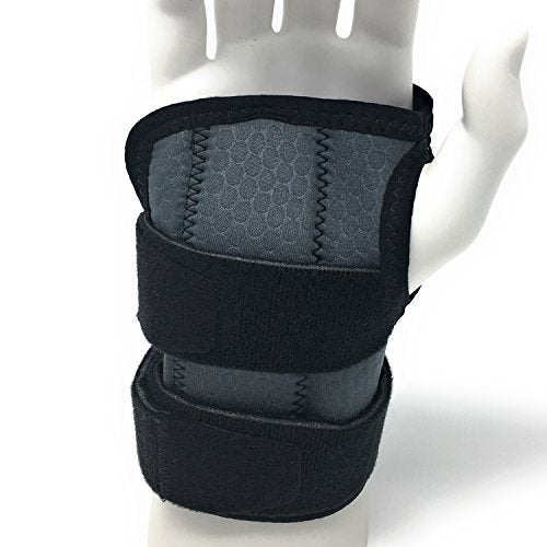 Champion Wrist Splint, Universal Fit, Maximum Support, Airmesh Fabric, Black, Small (Right Hand)