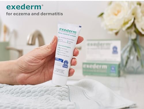 Exederm Flare Control Hydrocortisone Cream for Eczema & Dermatitis 2oz White Pack of 1