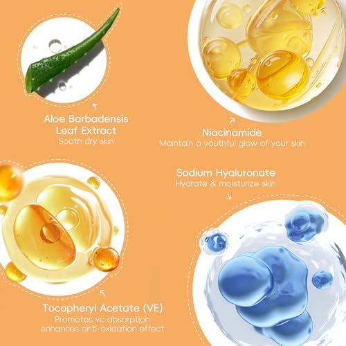 QUIYUM Turmeric Vit-C Skin Care Set, Beauty Gift Sets, Skincare for Women 16pc