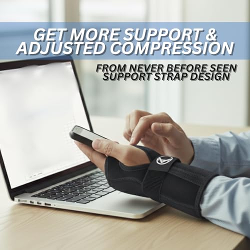 Koprez Wrist Sleep Splint for Carpal Tunnel – Wrist Brace with Metal Support Plate for Night Pain Relief | Adjustable Right or Left Hand Brace for Arthritis, Tendonitis & Wrist Injuries 1