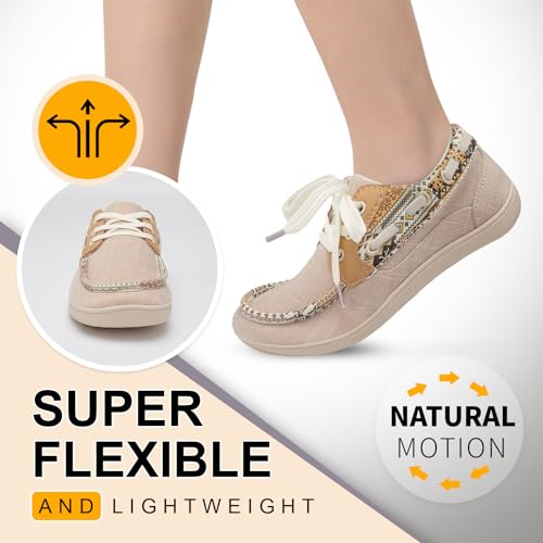 BARERUN Womens Walking Shoes Barefoot Zero Drop Minimalist Wide Sneakers 10 Wide Leopard