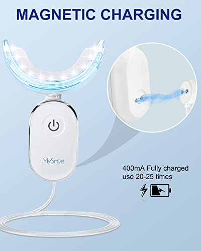 MySmile 30+ Treatment Teeth Whitening Pen With Teeth Whitening Accelerator Light Enamel Safe Tooth Whitening Gel for Teeth Sensitive-10 Min Fast Whitening Teeth-Helps to Remove Stains from Coffee, Smo