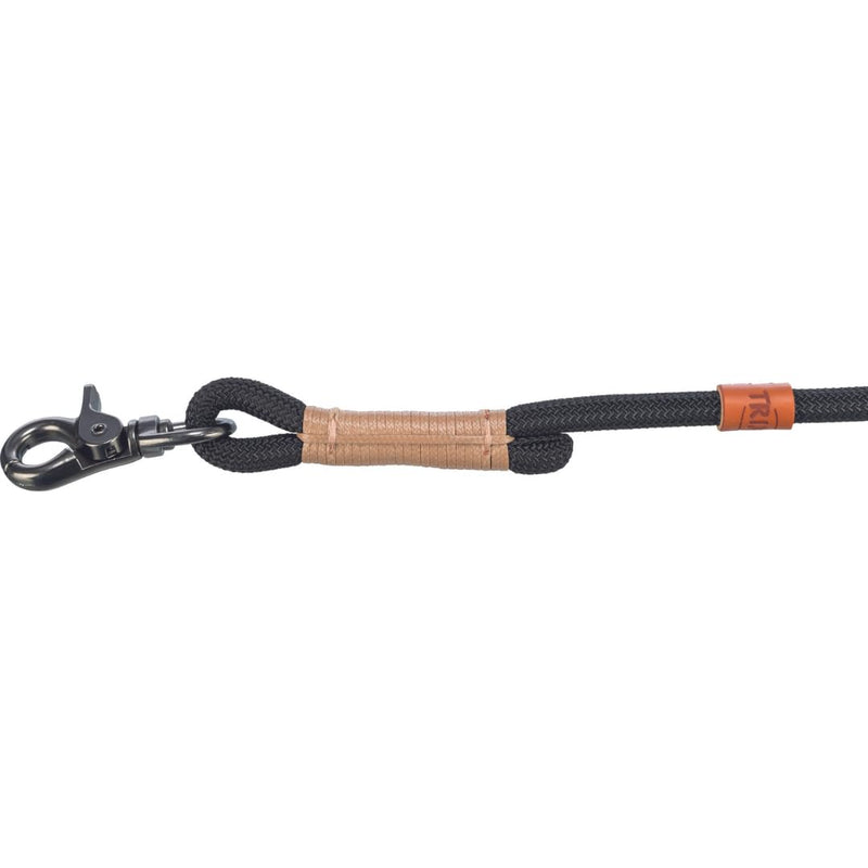 TRIXIE dog leash BE NORDIC V-leash L–XL, 2.00 m ø 13 mm in black/sand - adjustable dog leash with Nordic charm - for large to very large dogs - 17235 L-XL - BeesActive Australia