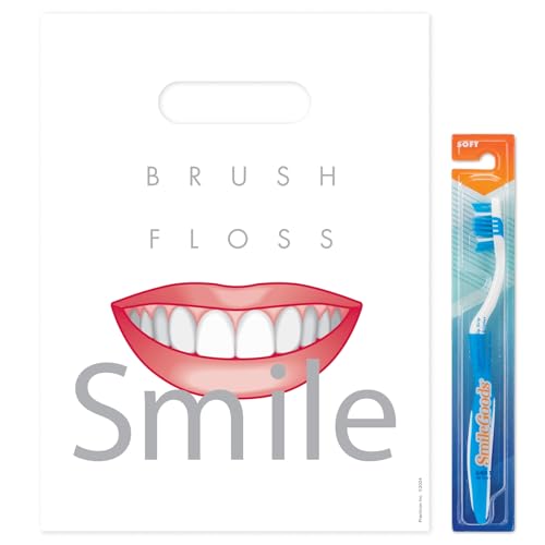 Brush Floss C Patient Care Bag, 9" x 12", Pack of 100 9" x 12"