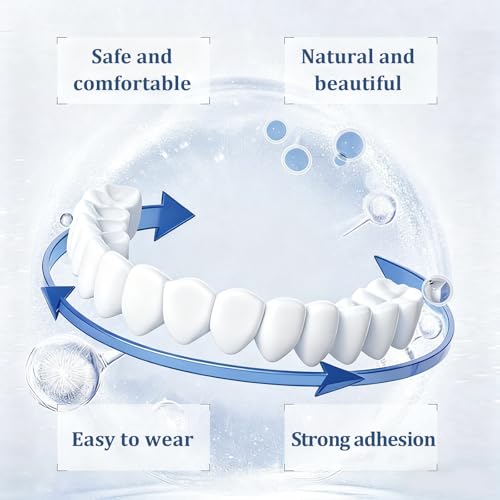 2 Pairs Top and Bottom, Men's and Women's Regain Confidence Smile,Temporary Nature and Comfortable,Natural Shade,Kits (2)