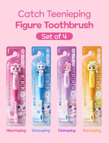 Catch Teenieping Toothbrush Compact Head 6.5inches Set of 4