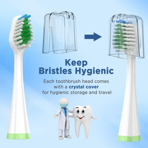 Replacement Brush Heads for Smile Bright Platinum Sonic Electric Toothbrush
