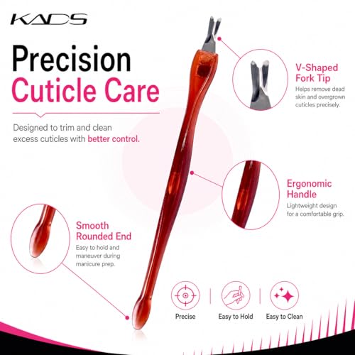 KADS 5Pcs Professional Cuticle Trimmer Cuticle Pusher Cuticle Knife Remover Dead Skin Practical Nail Art Tools