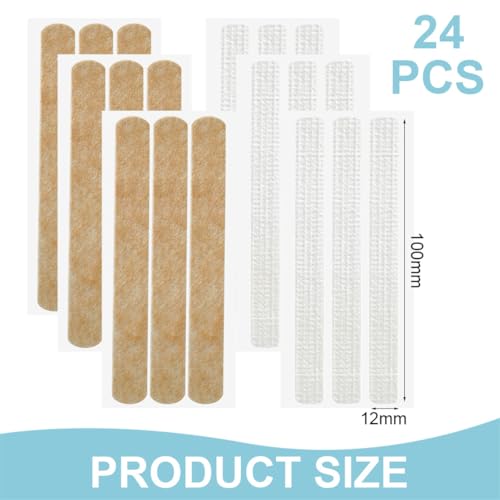 Wound Closure Strips 24 Steri Skin Closures Strip Breathable Sutures Bandage Stitch-Free Wound Repair, 12x100mm M