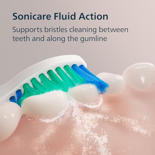 PHILIPS Sonicare 2100 Rechargeable Electric Toothbrush, 1 Brush Head, White 1 Count (Pack of 1)