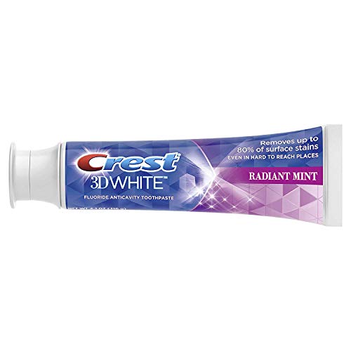 Crest 3D White, Whitening Toothpaste Radiant Mint, 8.2 Oz NEW! 8.2 Ounce (Pack of 1)