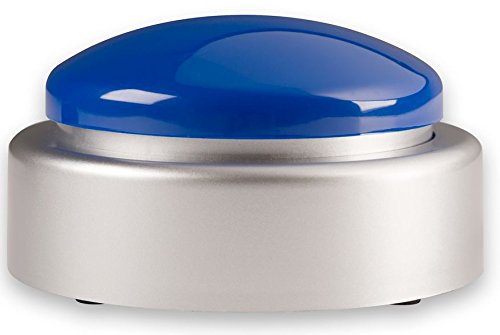 Extra Large Talking Button Clock - for The Blind, Elderly or Visually impaired Blue