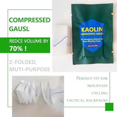Quick Clot Kaolin Hemostatic Gauze – First Aid Supplies for Fast Bleed Stop 1