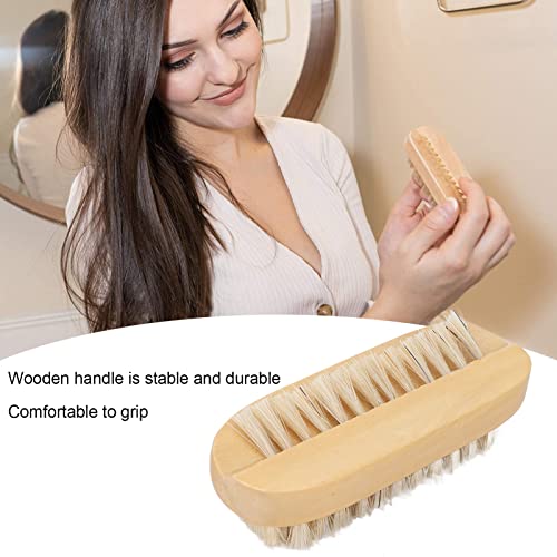 Nail Brush Wooden Two-sided Hand and Nail Brush Fingernail Brush for Nail Cleaning and Scrubbing Fingernail & Toenail brushes for Women, Men, Girls, Manicure Pedicure Nail Scrubber Home & Salon