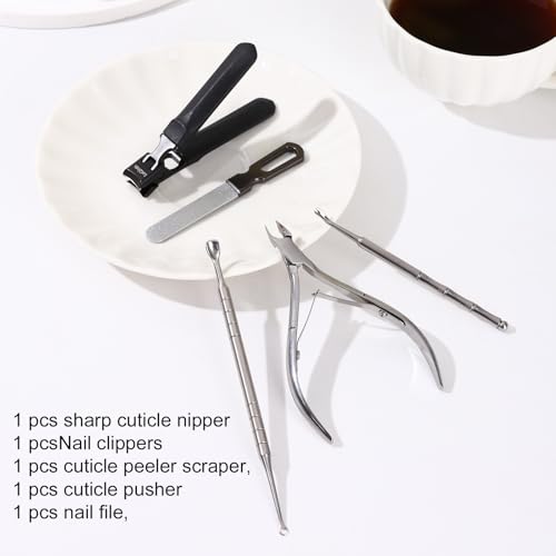 Manicure Set, Cuticle Trimmer, Durable Alloy Nail File.