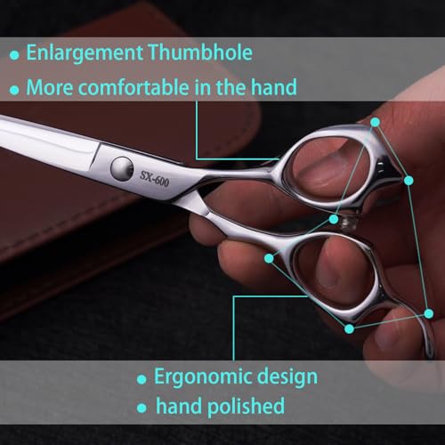 Hair Cutting Scissors Professional Barber Shears, Hairdresser Scissor Made Of Stainless Steel For Hairdressing Salon and Home Use Extremely Very Sharp Ergonomic Design