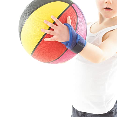 NEO-G Wrist Brace for Kids – Wrist Support For Juvenile Arthritis, Joint Pain, Hand Sprains, Strains from Sports, Gymnastics, Tennis - Adjustable Compression - Class 1 Medical Device – One Size - Blue