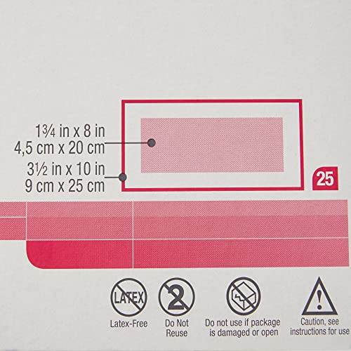 3M Medipore +Pad Soft Cloth Adhesive Wound Dressing, 3 1/2" x 10", 25/Bx, 3M3571