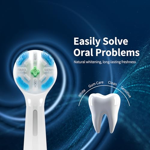 12 Pcs iO Replacement Heads Compatible with Oral B iO Series Electric Toothbrush, Individually Wrapped, White 1 Count (Pack of 12)