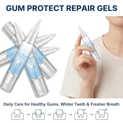 Gum Repair Gel for Receding Gums, Professional Daily Oral Care Essence Pen for Sensitive Teeth & Enamel Safety, Natural Plant Extract Gentle Gum Support Formula (3 Pack) 3 Pack