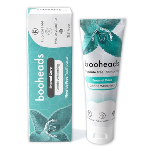 Booheads Fluoride Free Hydroxyapatite Toothpaste and Compatible Sonicare Heads Bundle