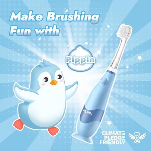 Papablic Baby Toothbrush Teether and Toddler Sonic Electric Kids Toothbrush