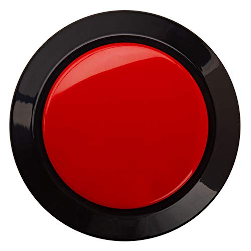 Talking Clock for Visually impaired, Blind, Elderly. Large and high Contrast (Red) Red