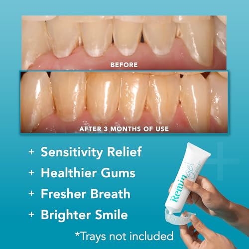 ReminGel Hydroxyapatite Tooth Remineralization Gel - Strengthen Enamel, Repair Teeth & Reduce Sensitivity - Fluoride-Free Remineralizing Treatment for Tooth Decay Prevention