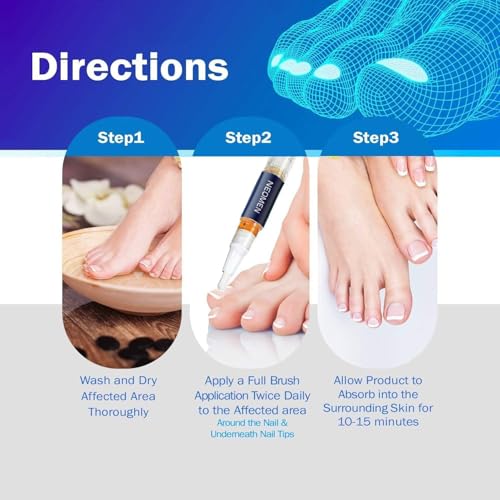 Fungal Nail Pen, Toenail Fungus Pen, Nail fungus treatment For Toenails & Fingernails to Repair Nails by Fungi - 3 Pcs 3 pc