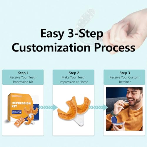 Custom Retainer, Clear Replacement Retainers for Teeth (One Upper Retainer) One Upper Retainer