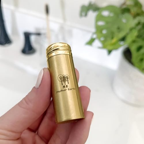 Refillable Gold Container and Dental Floss Picks Bundle!