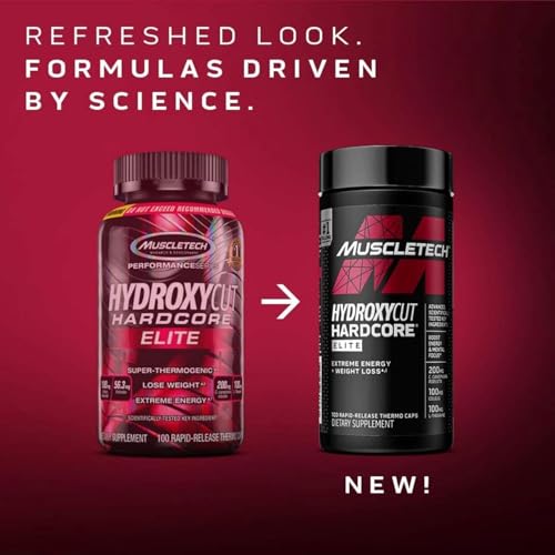 Hydroxycut Hardcore Elite, Rapid Release Capsules, 100 Count, 2 Pack 100 Count (Pack of 2) Brown