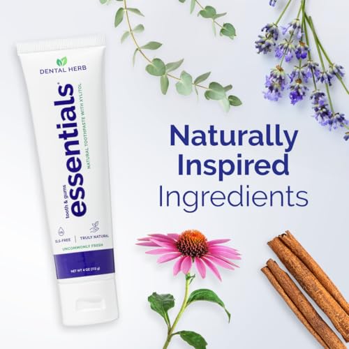Dental Herb Company Essentials Fluoride-Free Toothpaste, 3 Pack, 4 oz