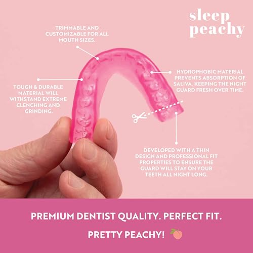 FlexiFit Night Guard for Women - Pack of 2 Mouth Guards for Teeth Grinding, Clenching and Bruxism (Pink) Pink