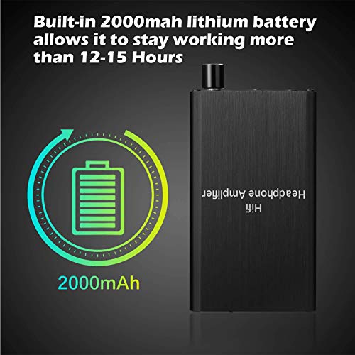 Headphone Amplifier, HiFi Headphone Amp 3.5mm Stereo Audio Gain Switch