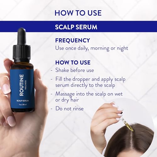 Routine Wellness Scalp Serum for Thinning Hair, Science-Backed Peptides