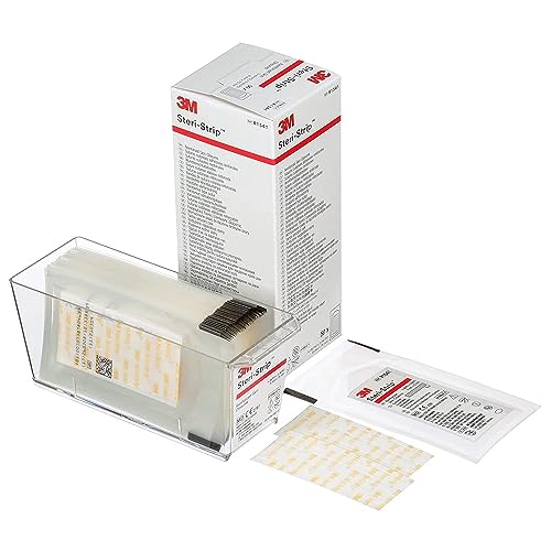 3M R1541 1/4'' x 3'' Steri-Strip Reinforced Skin Closure (50 Per Box)