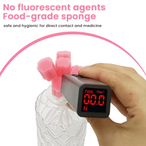 Safety Oral Swabs 250 PCS, Gum-Protective Mouth Swabs for Elderly, Pink Flower, Individually Wrapped（Unflavored）