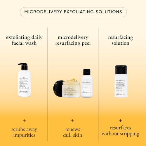 philosophy microdelivery exfoliating daily facial wash - with fine grain desert earth & gentle amino acids - scrubs away impurities & dead skin cells to alleviate dryness and rough texture 8.24 Fl Oz (Pack of 1)