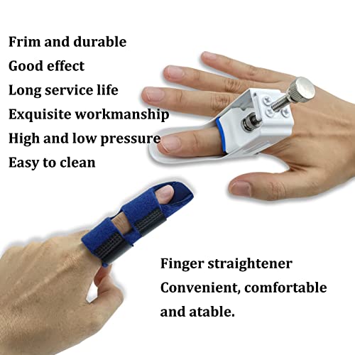 Finger Straightener Splint Brace Corrector Support with Soft Foam Inner Band, Hand Finger Arthritis Injury Pain Relief Holder Fingers Extended for Fingers Pain Easy Pressing Splint