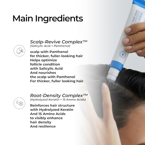 Seapuri Scalpy Hair Growth Serum for Thinning Hair | Korean Scalp Treatment with Salicylic Acid, Menthol, Dexpanthenol | Supports Hair Density & Thickening | Fuller Looking Hair & Scalp Health