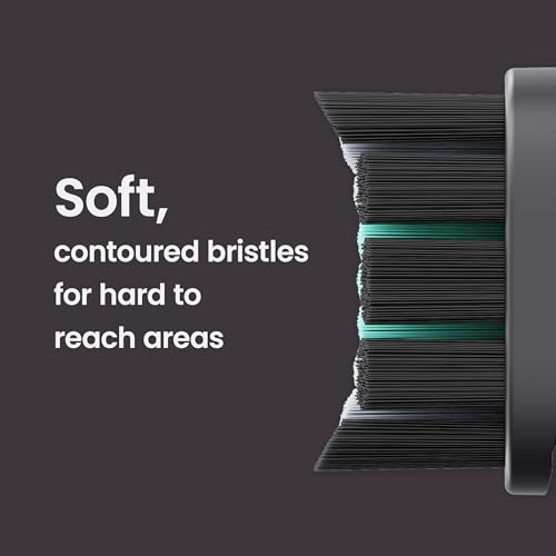 quip Ultra and Ultra Lite EasyClick Brush Pod Refill Heads - 4 Pack - Verified quip Brush Head Refills for Sonic Electric Toothbrushes - Soft Bristles, Compact - Last 3 Months Each - Black